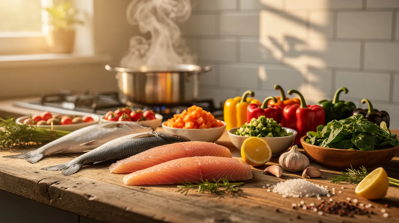 Étapes de préparation de la blanquette de poisson
