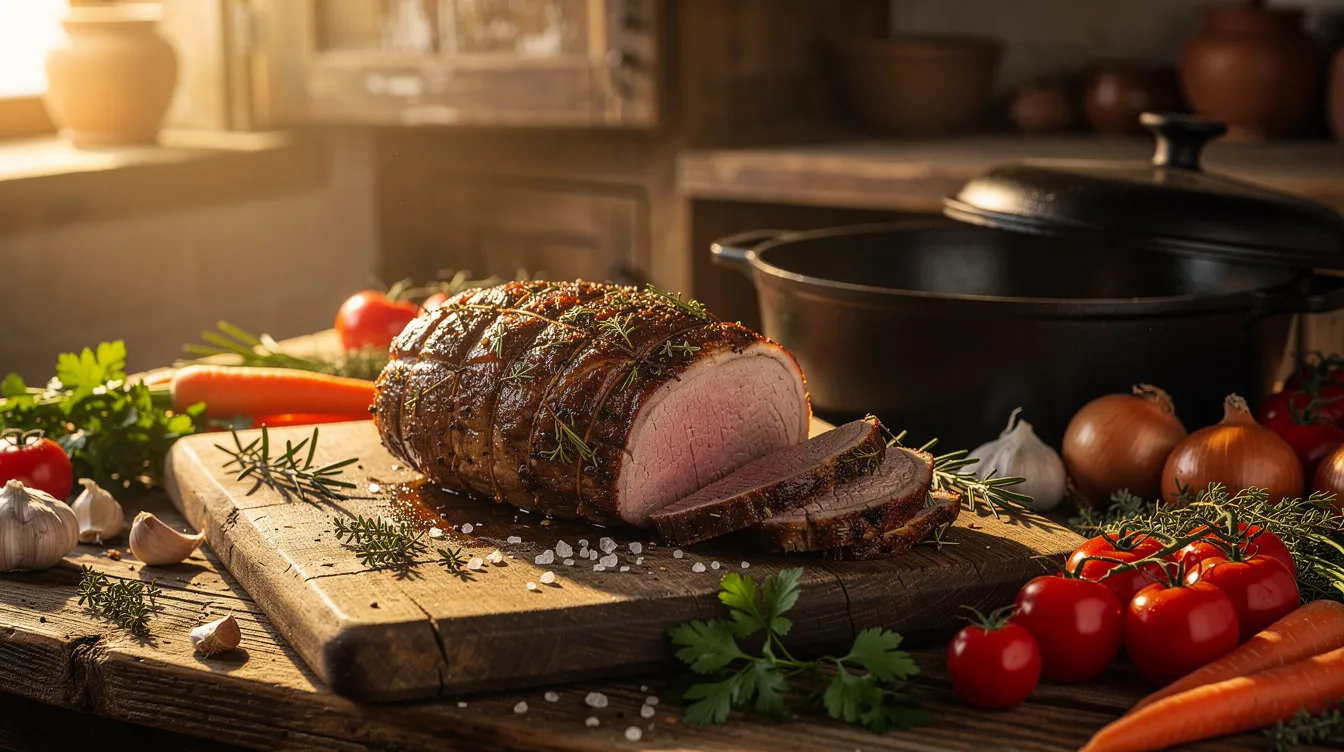 Étapes de préparation du rôti de veau au four