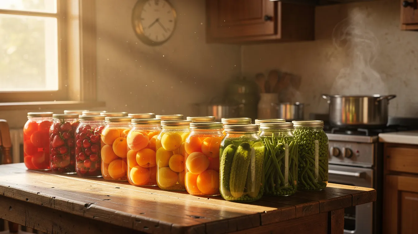 Temps de stérilisation selon les types d'aliments